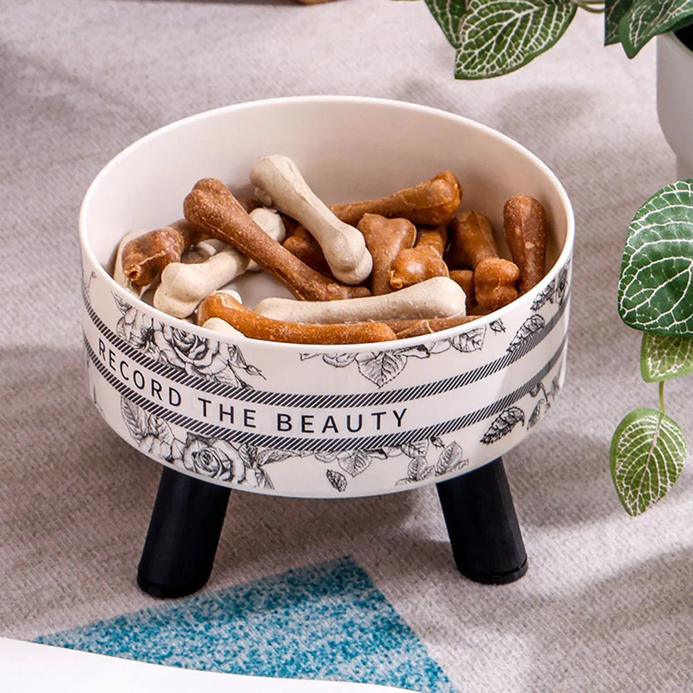 Stainless Steel Elevated Pet Bowls - Cat Dog Food Water Dishes, Raised Feeding Bowls for Pets